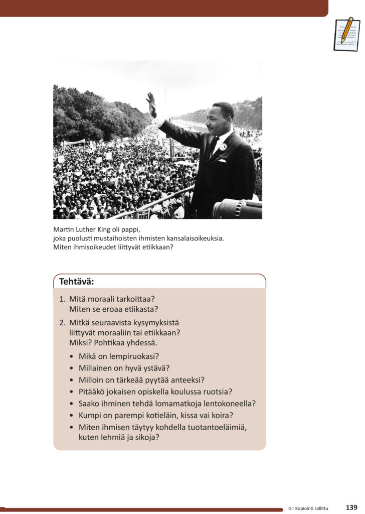 Etiikka ihmisoikeudet Martin Luther King
